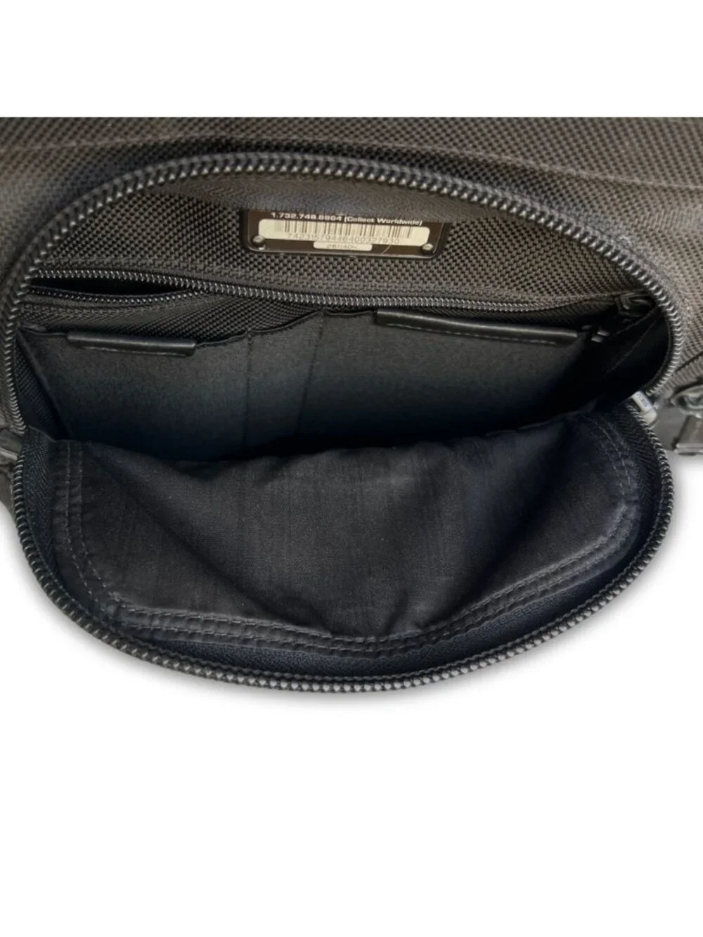 Tumi Alpha Black Expandable Organizer Laptop Briefcase With Multiple Compartment